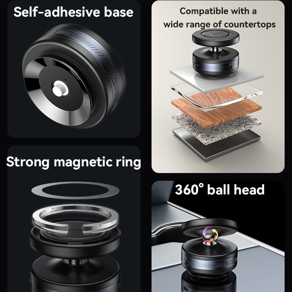 Magnetisk Bilholder Yesido C224, Universal, Svart