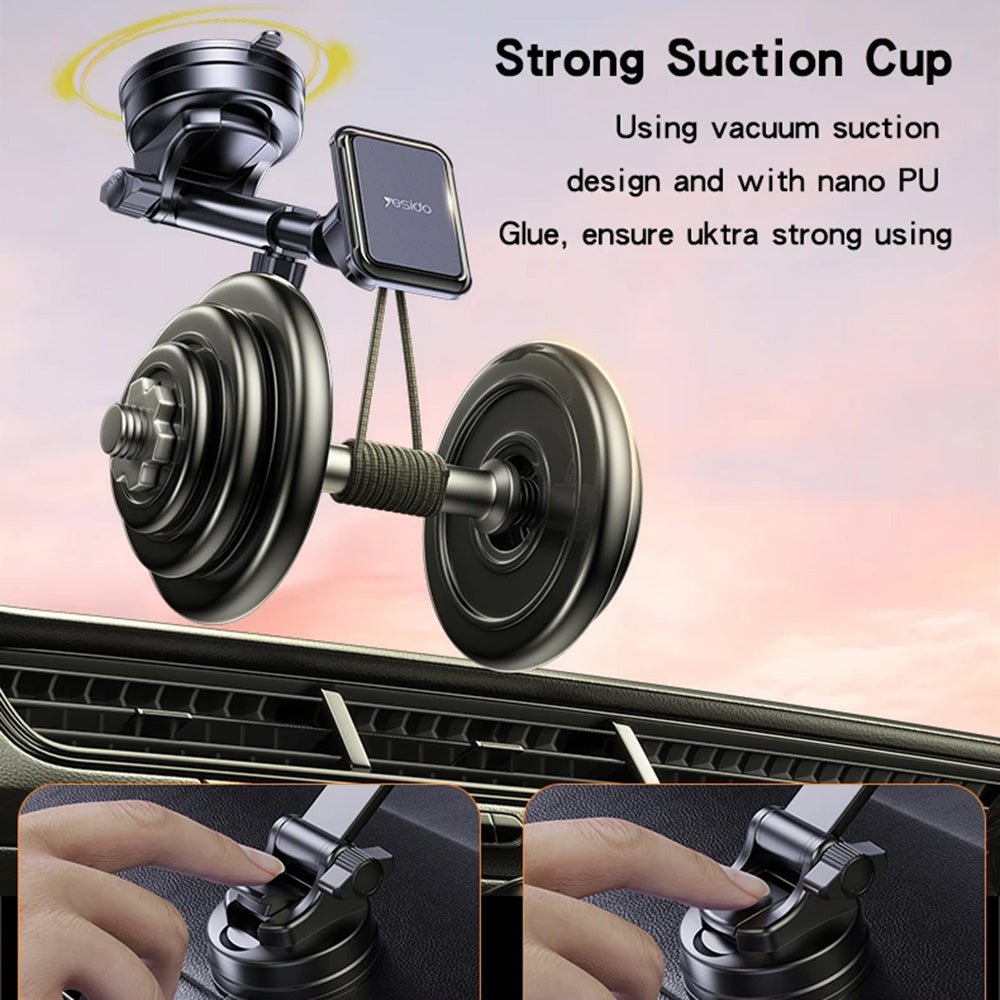 Magnetisk Bilholder Yesido C263, Universal, Svart