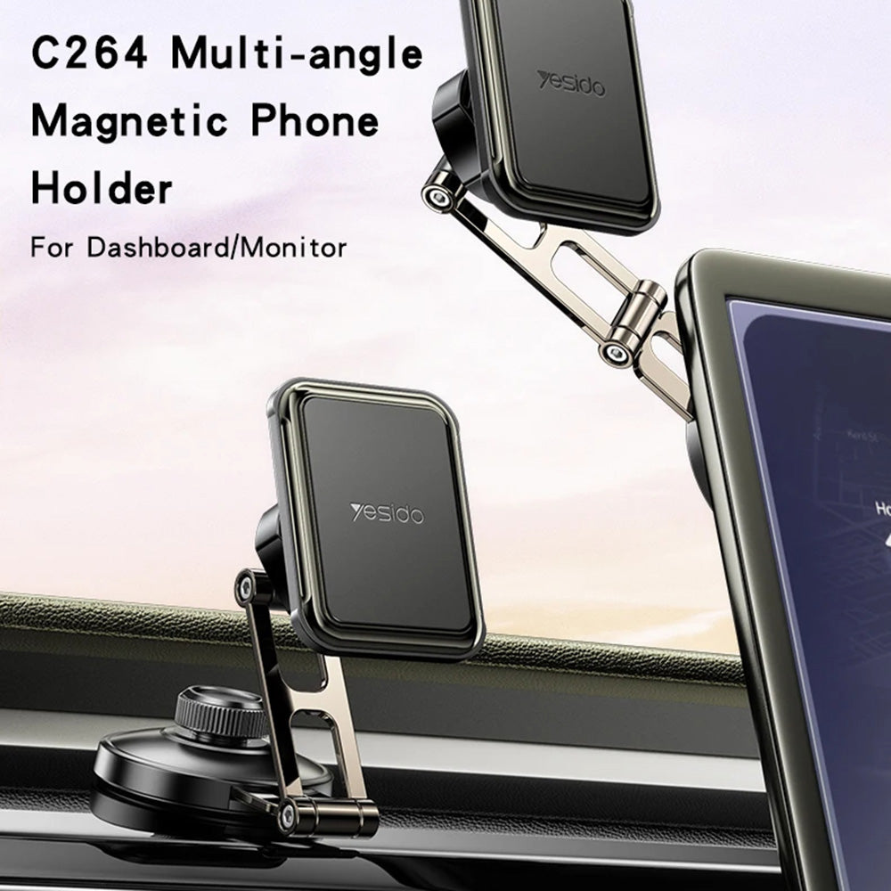 Magnetisk Bilholder Yesido C264, Universal, Svart