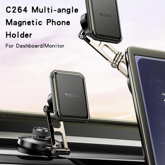 Magnetisk Bilholder Yesido C264, Universal, Svart
