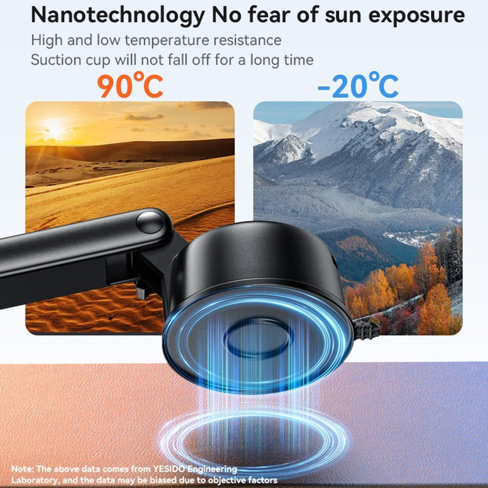 Magnetisk Bilholder Yesido C266, Universal, Svart