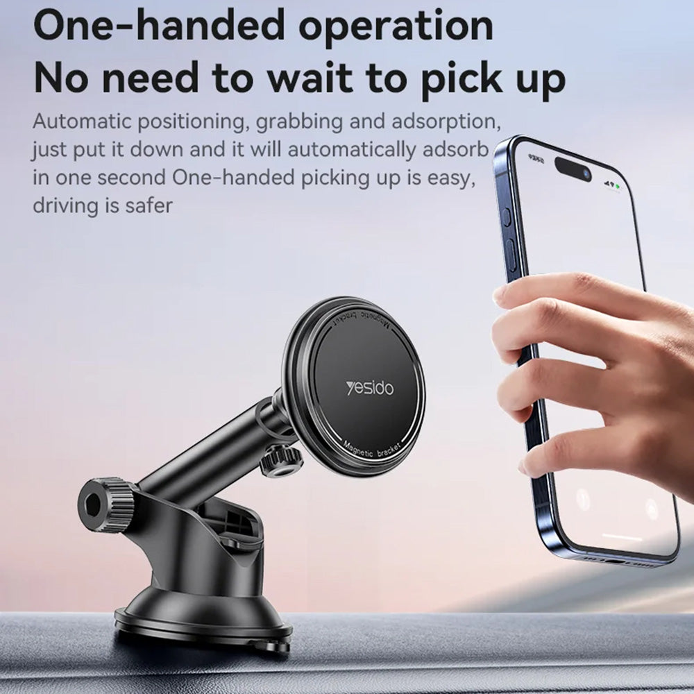 Magnetisk Bilholder Yesido C269, Universal, Svart