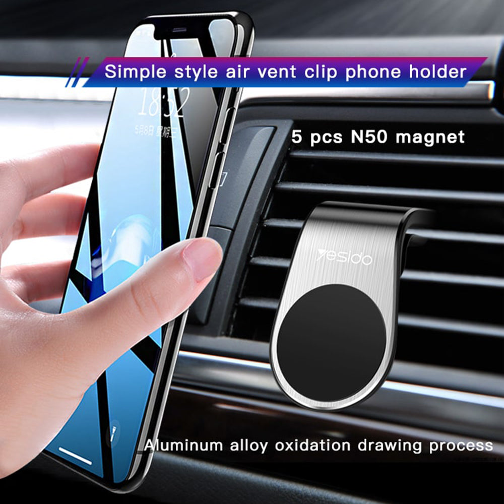 Magnetisk Bilholder Yesido C64, Universal, Svart