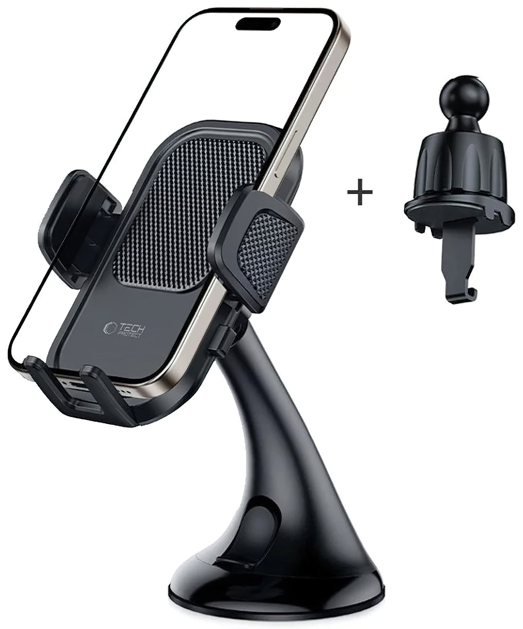 Bilholder Tech-Protect V8-3 2in1, Universal, Svart