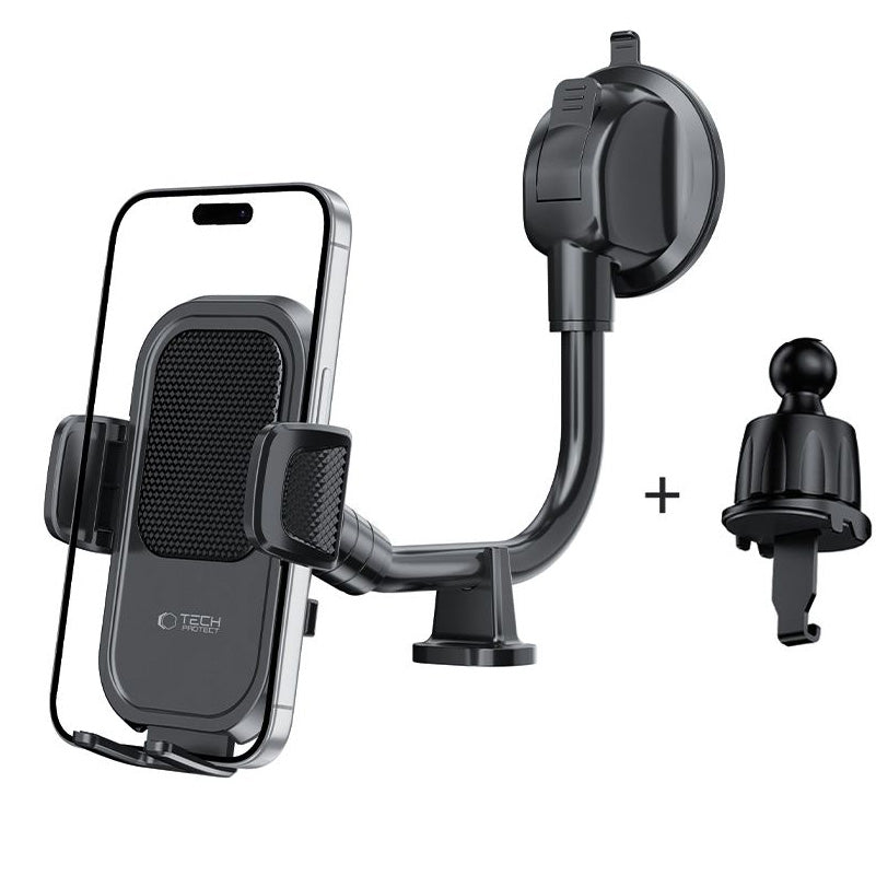 Bilholder Tech-Protect V8-2 2in1, Universal, Svart