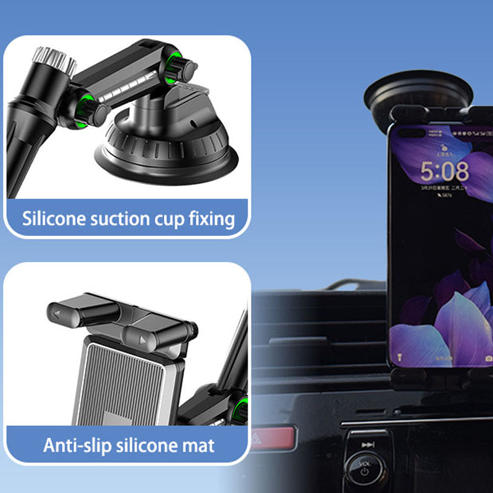 Bilholder Techsuit ST1 for Telefon / Nettbrett, 4.7inch - 12.9inch, Svart