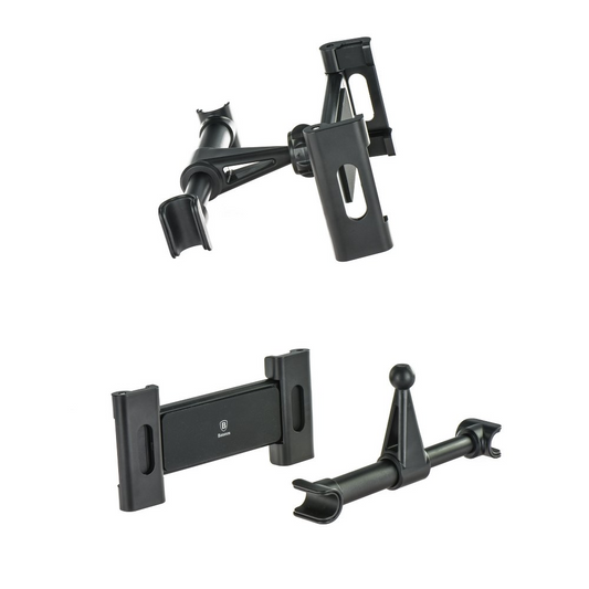 Baseus BackSeat Hodestøtte Bilholder for Telefon / Nettbrett, 4,7 tommer - 12,9 tommer, Svart, Reseglet SUHZ-01