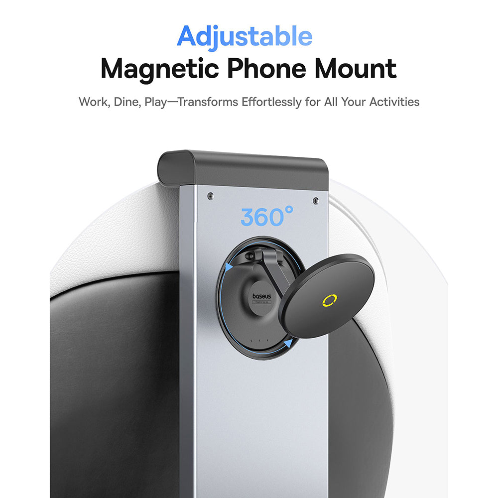 Bilholder Magnetisk Nakkestøtte Baseus MagPro II, Universal, Svart C40272901121-00