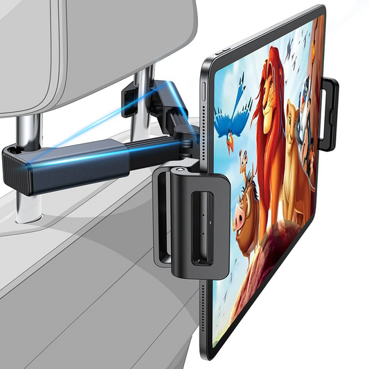 Lisen Hodestøtte Bilholder for Telefon / Nettbrett, 4,7 tommer - 12,9 tommer, Svart, Reseglet YL0221030002