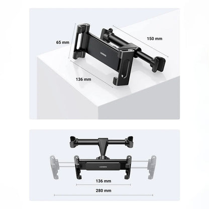 UGREEN LP160 (60108) Bilholder for Hodestøtte for Telefon / Nettbrett, 4.7inch - 12.9inch, Svart