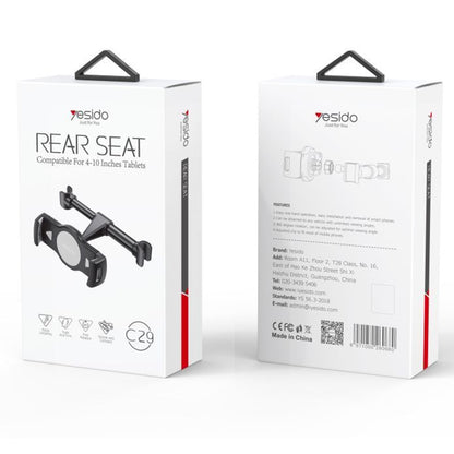 Bilholder for Nakkestøtte Yesido C29, 4 tommer - 10 tommer, Svart