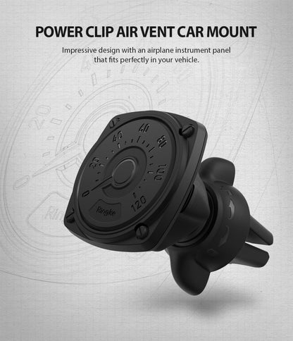 Ringke Power Clip magnetisk bilholder, universell, svart