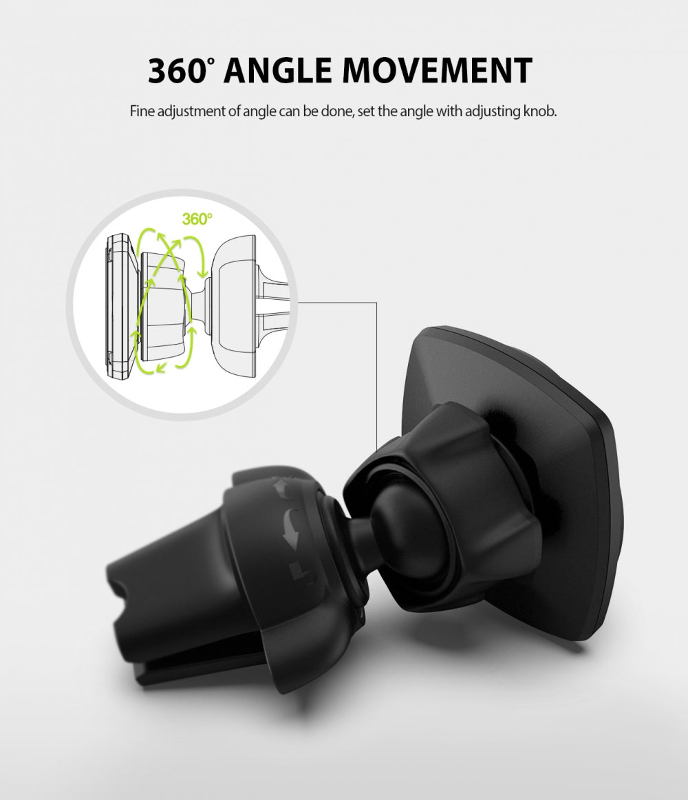 Ringke Power Clip magnetisk bilholder, universell, svart
