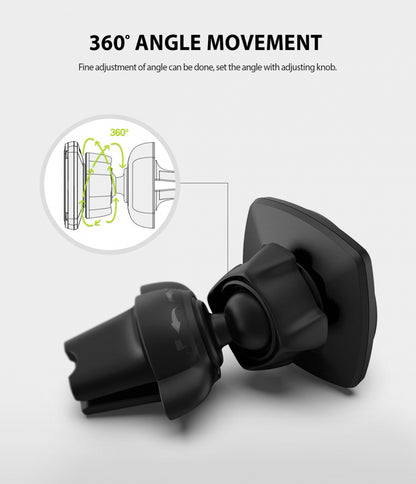 Ringke Power Clip magnetisk bilholder, universell, svart