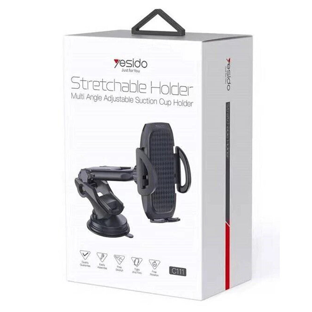 Bilholder Yesido C111, 4.5inch - 6.8inch, Svart