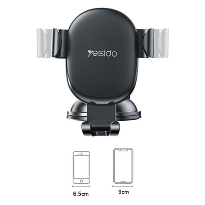 Bilholder Yesido C120, 4 tommer - 6,5 tommer, Svart