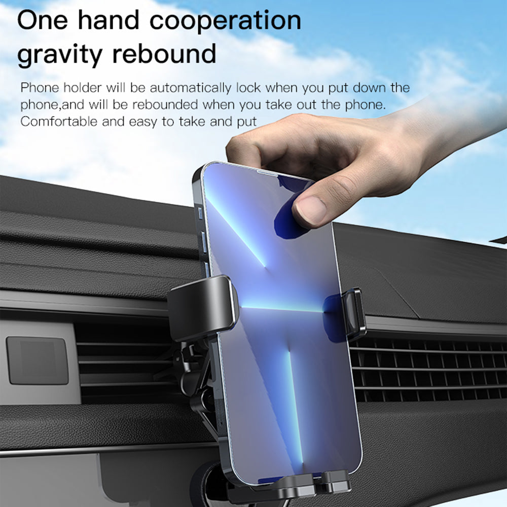 Bilholder Yesido C166, 4.7 tommer - 7 tommer, Svart