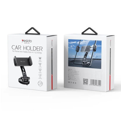 Bilholder Yesido C171, 4.7 tommer - 12 tommer, Svart