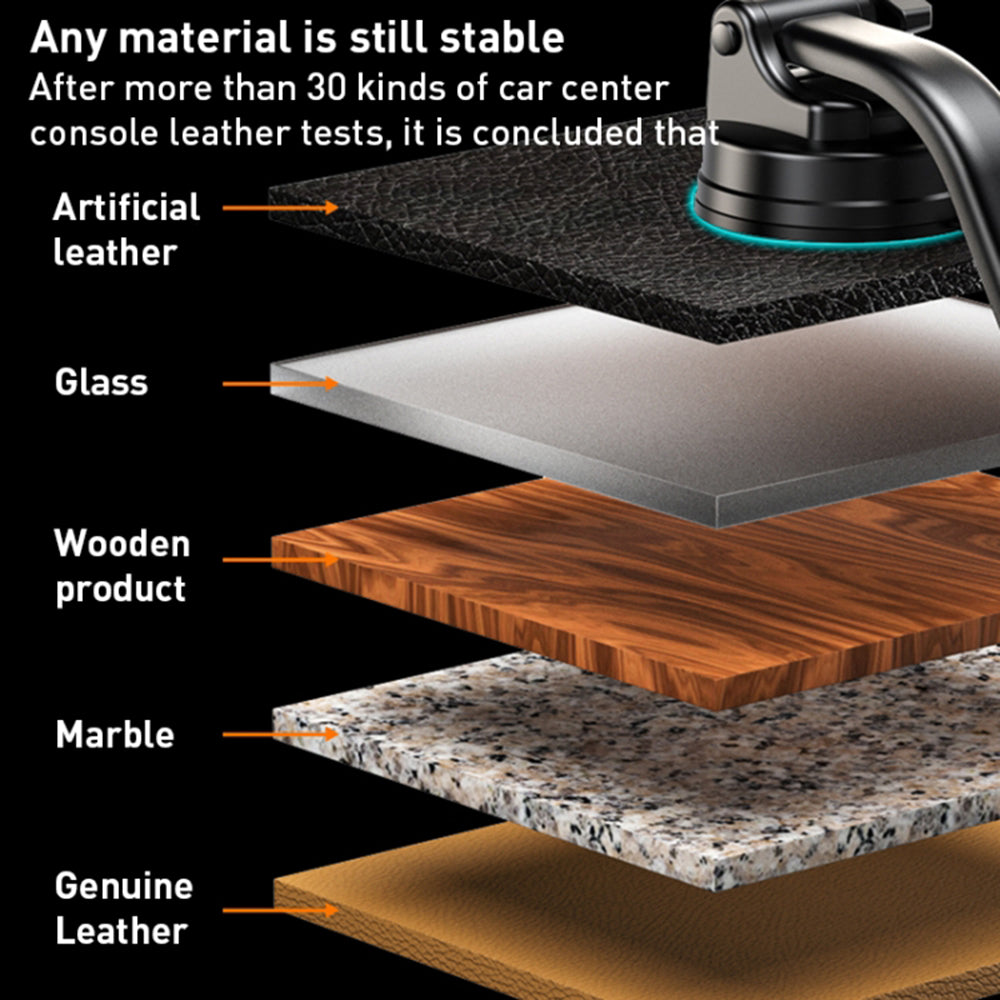 Bilholder Yesido C172, 4 tommer - 7 tommer, Svart