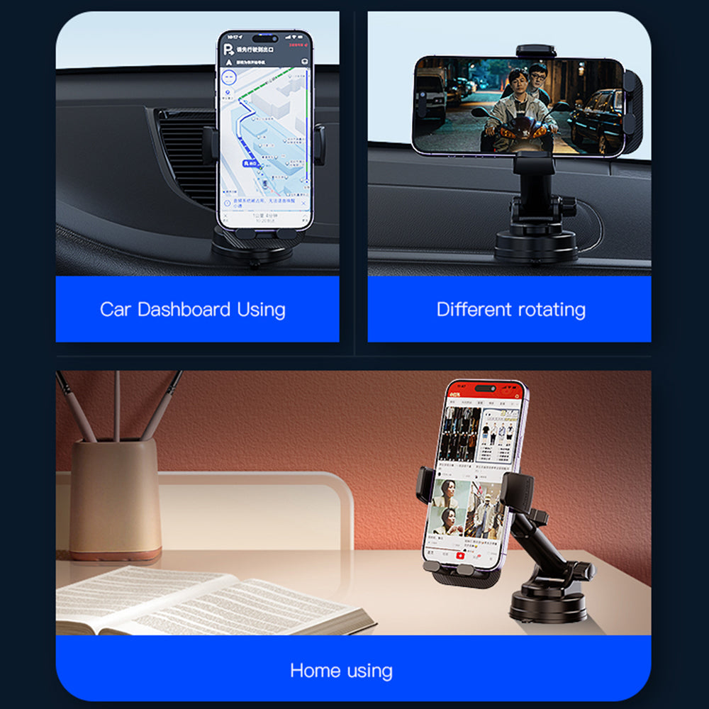 Bilholder Yesido C174, 4 tommer - 6.7 tommer, Svart