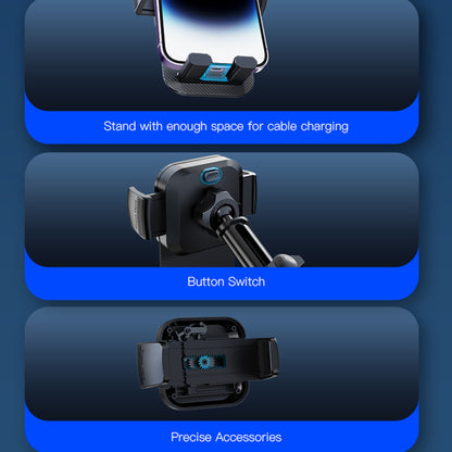 Bilholder Yesido C174, 4 tommer - 6.7 tommer, Svart