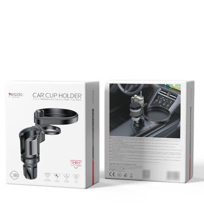 Koppholder Yesido C180 3-i-1, Svart