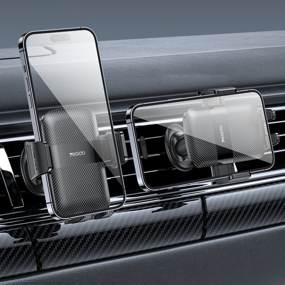 Bilholder Yesido C251, 4.8 tommer - 7.2 tommer, Svart