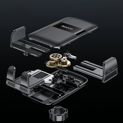 Bilholder Yesido C251, 4.8 tommer - 7.2 tommer, Svart