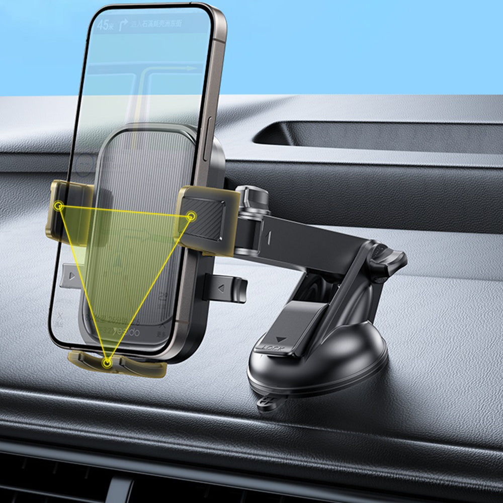 Bilholder Yesido C267, 4.7inch - 7.2inch, Svart