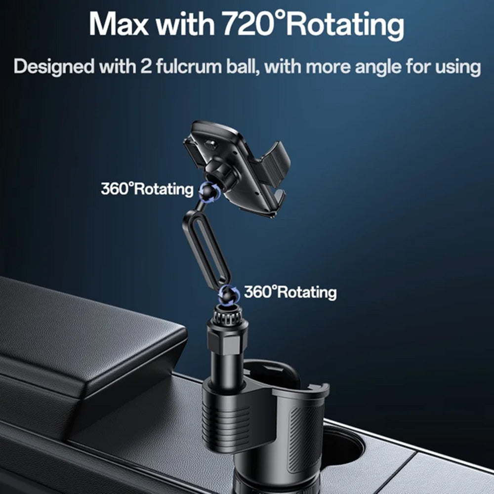 Bilholder Yesido C273, 4.7 tommer - 7.2 tommer, Svart