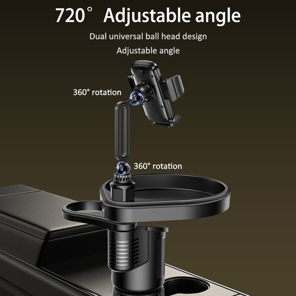 Yesido C274 Bilholder, 4,7 tommer - 7,2 tommer, Svart, Reseglet