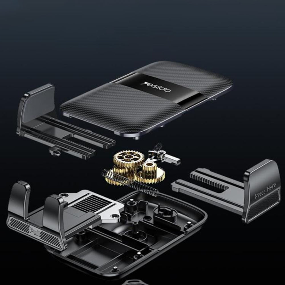 Bilholder Yesido C275, 4.7 tommer - 7.2 tommer, Svart