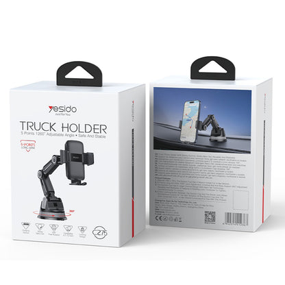 Bilholder Yesido C275, 4.7 tommer - 7.2 tommer, Svart