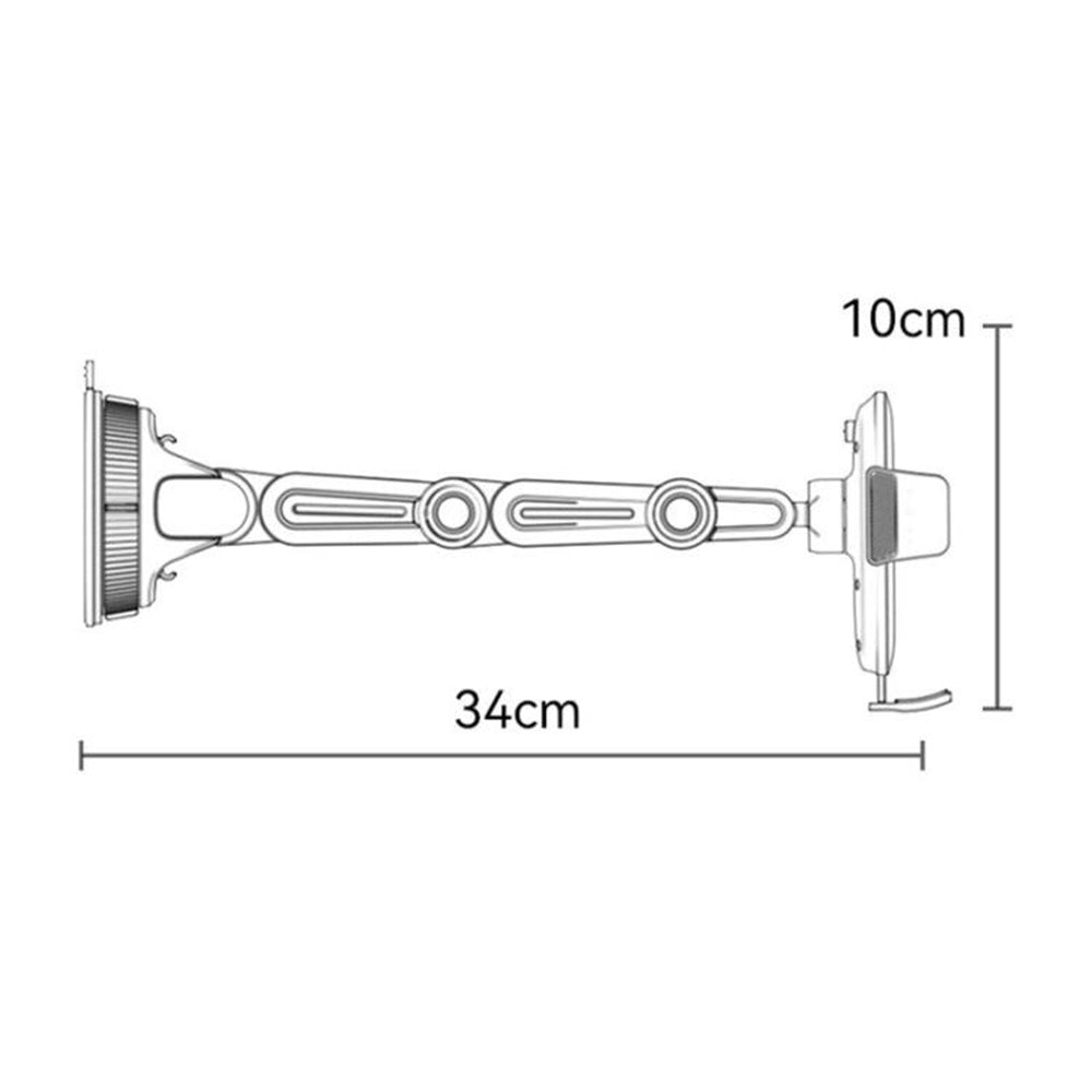 Bilholder Yesido C275, 4.7 tommer - 7.2 tommer, Svart
