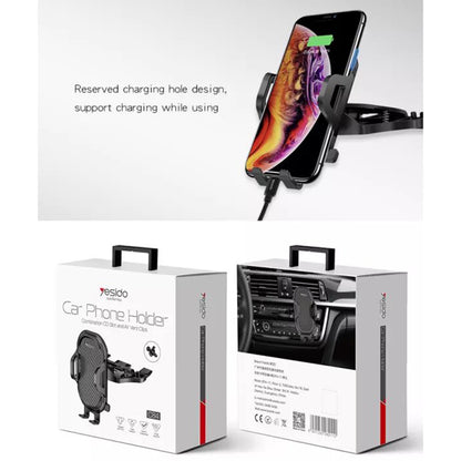 Bilholder Yesido C84, 4.7 tommer - 7.4 tommer, Svart