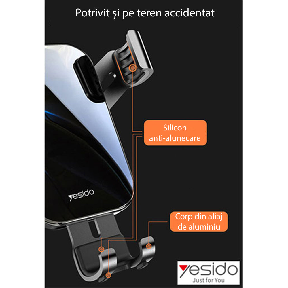 Bilholder Yesido C87, Universal, Svart