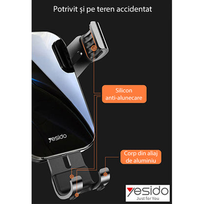 Bilholder Yesido C87, Universal, Svart