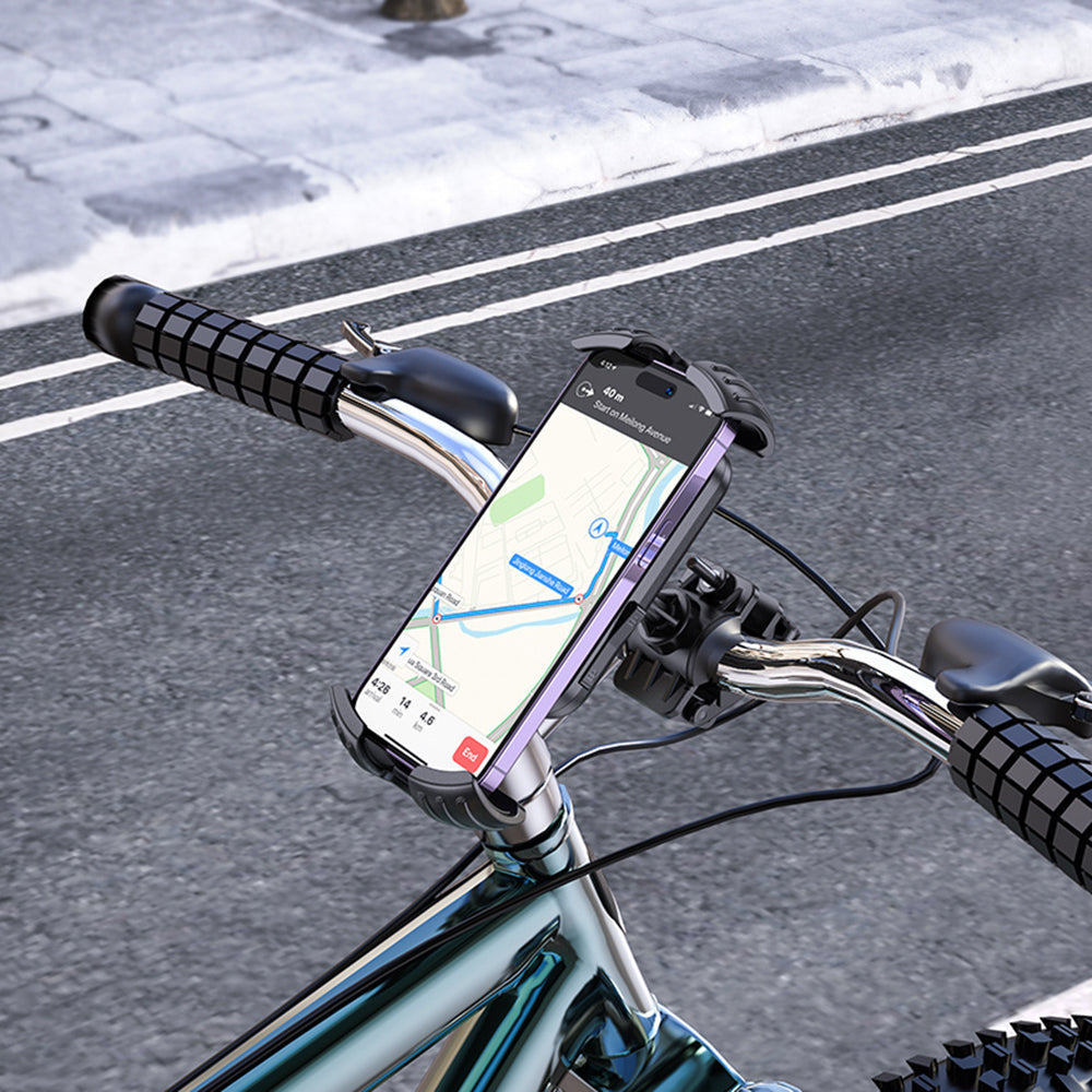 Sykkelholder Borofone BH105 Basalt, 4.7 tommer - 7 tommer, Svart