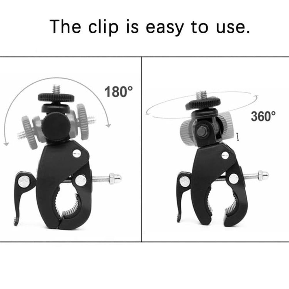 Sykkelholder for Sports Kamera Techsuit CAL07 for GoPro, Svart
