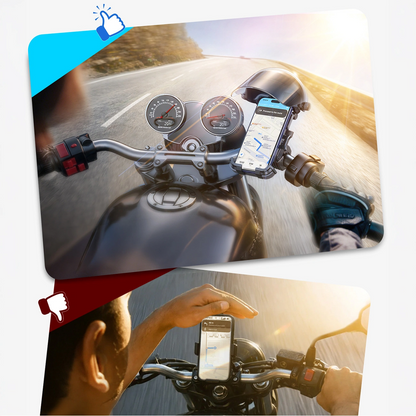 Sykkel- og motorsykkelholder med solskjerm Joyroom JR-ZS526, 4,7 tommer - 7 tommer, svart
