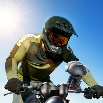 Sykkel- og motorsykkelholder med solskjerm Joyroom JR-ZS526, 4,7 tommer - 7 tommer, svart