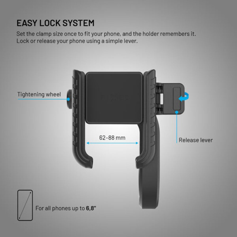 Sykkelholder Fixed Bikee Plus Vista, Universal, Svart