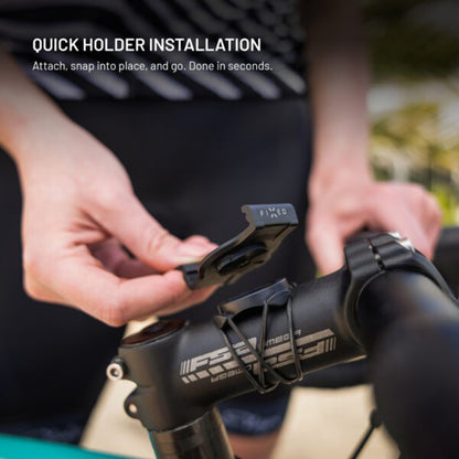 Sykkelholder Fixed for Garmin Watch 22mm / Edge Computer, Svart