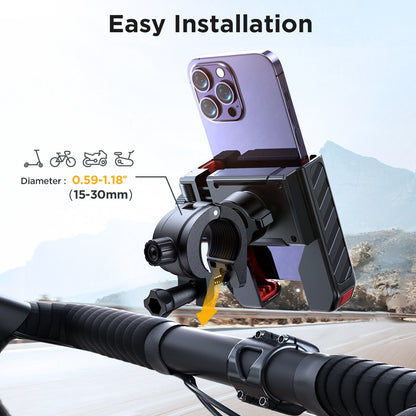 Sykkelholder Joyroom JR-ZS266, 4.7 tommer - 7 tommer, Svart