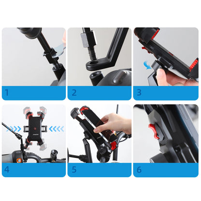 Sykkelholder Joyroom JR-ZS288-m, 4.7 tommer - 7 tommer, Svart