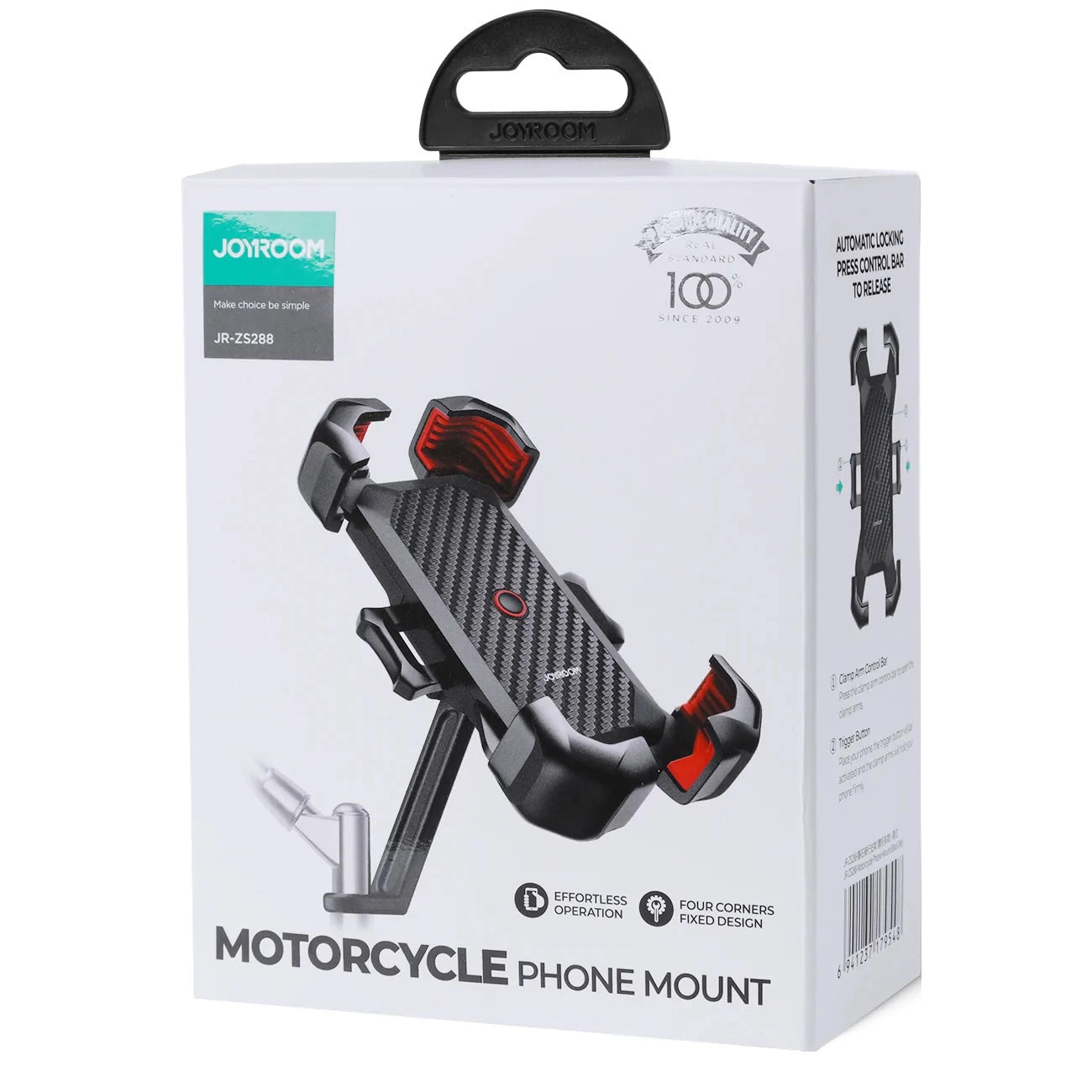 Sykkelholder Joyroom JR-ZS288-m, 4.7 tommer - 7 tommer, Svart