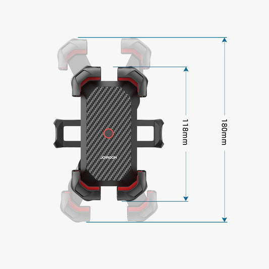 Sykkelholder Joyroom JR-ZS288-m, 4.7 tommer - 7 tommer, Svart