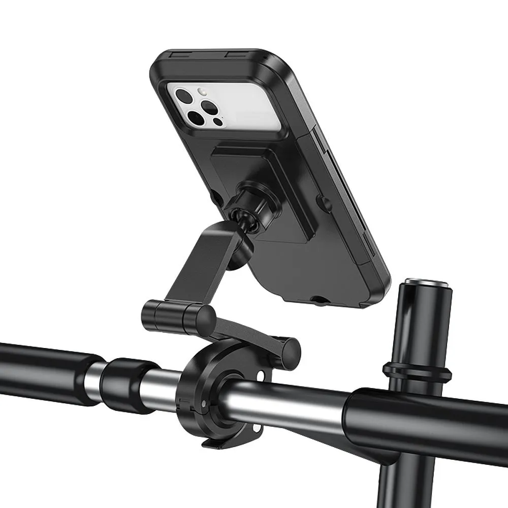 Sykkel- og motorsykkelholder HOCO CA101, 4,5 tommer - 7 tommer, svart