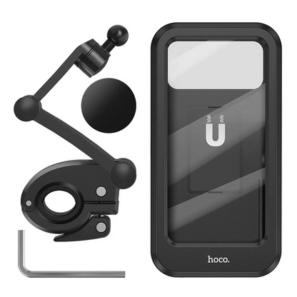 Sykkel- og motorsykkelholder HOCO CA101, 4,5 tommer - 7 tommer, svart