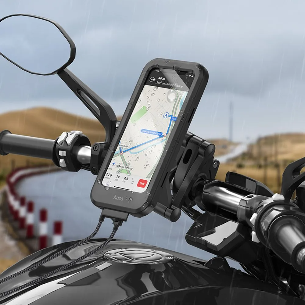 Sykkel- og motorsykkelholder HOCO CA101, 4,5 tommer - 7 tommer, svart